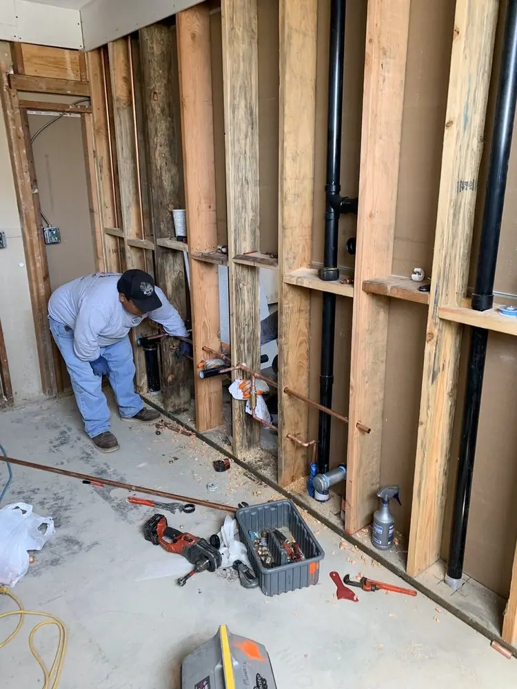 Commercial rough-in plumbing for Water Heater Replacement in Colonial Heights